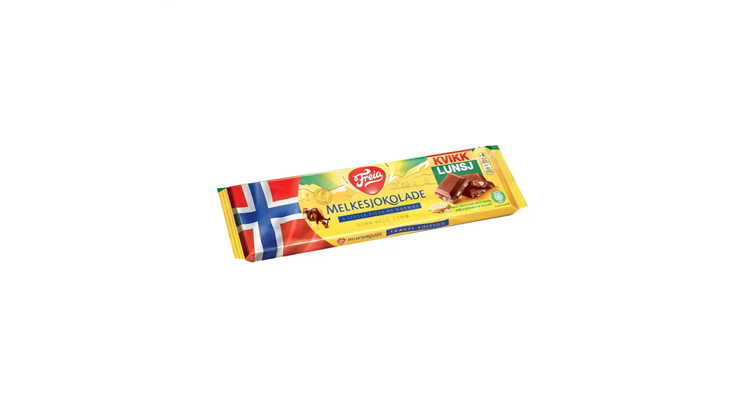 Bilde av Melksjokolade plate med Kviklunsj